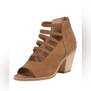 Eileen Fisher James Open Toe Stretch-Strap Bootie